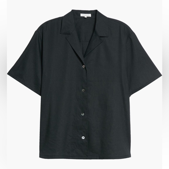 NWT Rebecca Taylor Cabana Short Sleeve Linen Blend Shirt - Picture 1 of 6